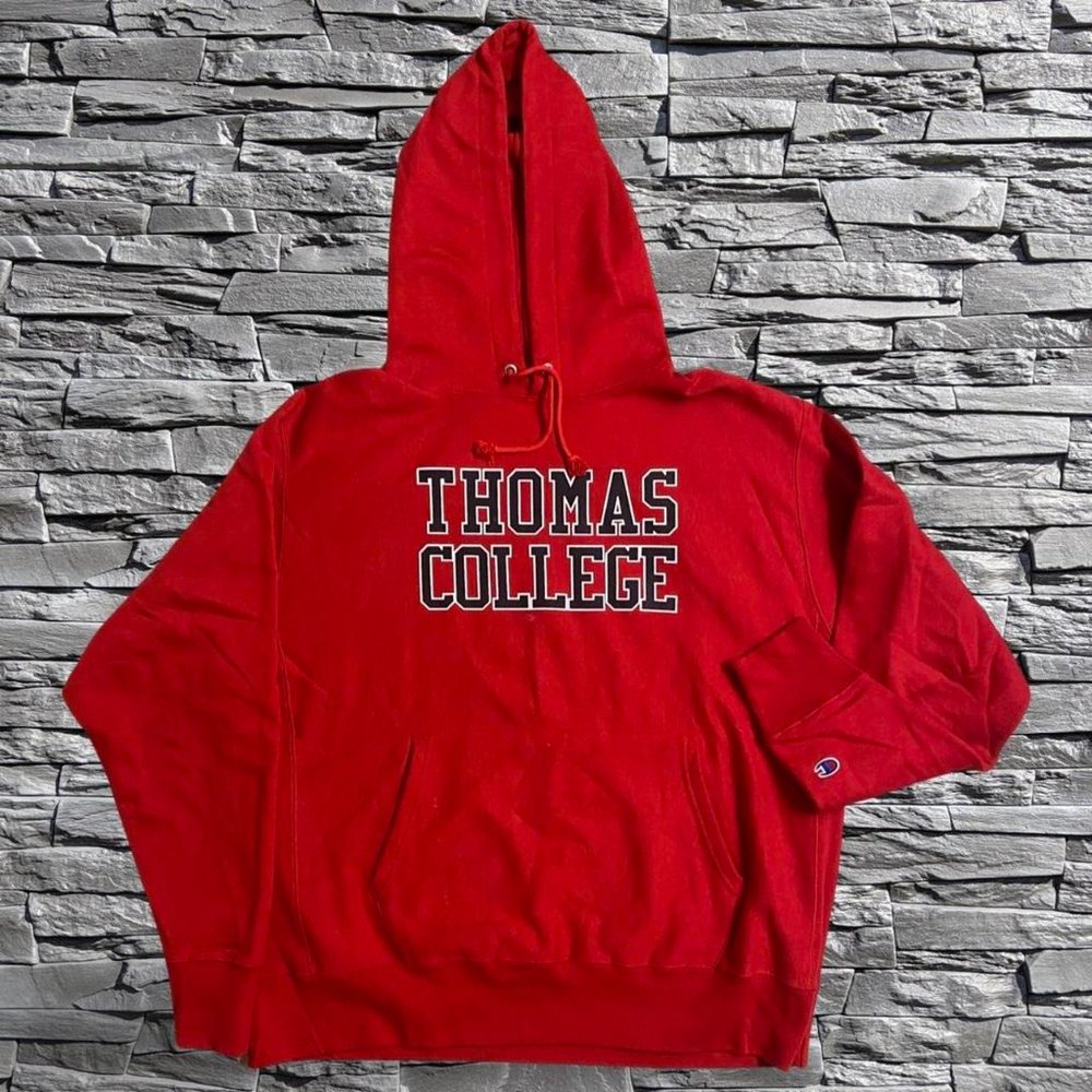 Champion Thomas College Hoodie Red Size Not Listed Possible XL